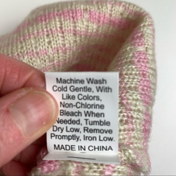 NWT Shein  Pink & White Cardigan - Picture 8 of 10